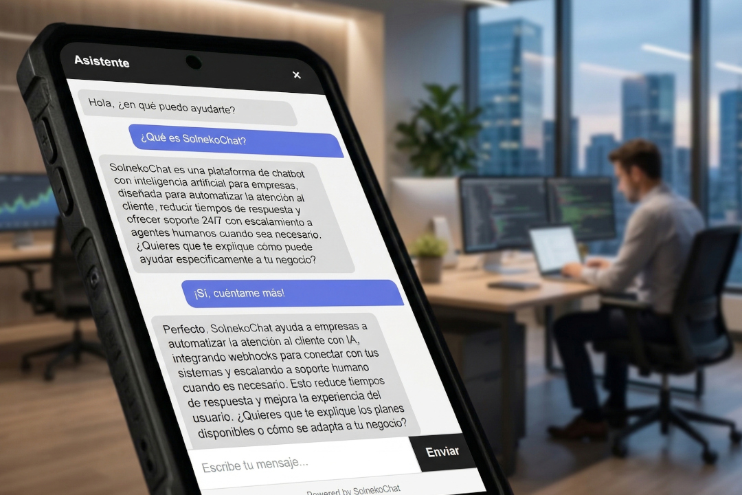 Chatbot en acción
